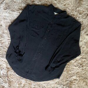 VINTAGE 80s 100% Silk Blouse by Anna and Frank Size L